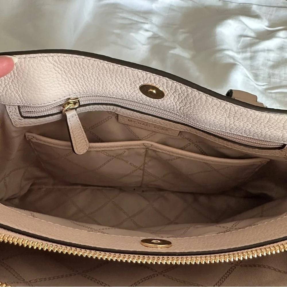 Michael Kors Camille Large Pebbled Leather Satchel